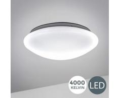 Plafonnier LED salle de bain rond éclairage salle de bain luminaire IP44 lampe chambre cuisine