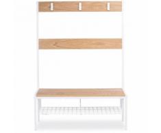 Meuble d'entrée scandinave - métal et bois Bois naturel
