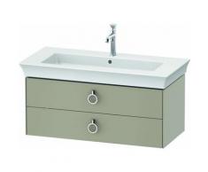 Duravit White Tulip, meuble-lavabo suspendu, largeur 984 x profondeur 458mm, avec 2 tiroirs, avec