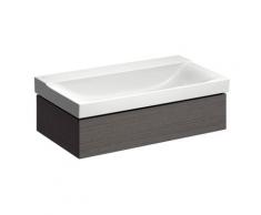 Geberit Xeno 2 Meuble sous-lavabo 807192 880x220x462mm, texture bois Gris Scultura - 807192000