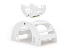 DONDO Rocker enfant - transformable: Pont Pikler,Tunnel,Bureau+2 bancs,balancelle - fait-main,