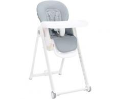 Vidaxl - Chaise haute bébé Aluminium Gris clair