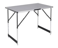 Table de camping pliante.Table de jardin pliable.Table de balcon en aluminium et MDF.Réglable en