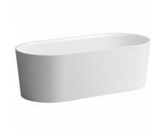 Laufen Baignoire VAL 1600x750x520 sur pieds ovale blanc - H2302820000001