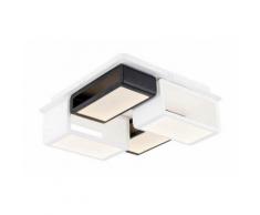 Lampe de Plafond Ahenk Plafonnier - Carree - Murale - Noir en Metal, 33 x 33 x 12 cm, 1 x Bande de
