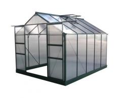 Habitat Et Jardin - Serre jardin polycarbonate 'Dahlia' Vert Sapin 7,67 m²