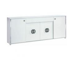 Altobuy - AGLAE - Buffet 4 Portes 1 Tiroir Laqué Blanc