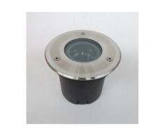 Encastré de sol extérieur Ø 135mm orientable inox lampe GU5.3 12V (non incl) sans transfo 230V IK09