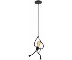 Lustre Suspension Créatif Moderne E27 Luminaire Design Gens pour Chambre d'enfant Couloir - Noir