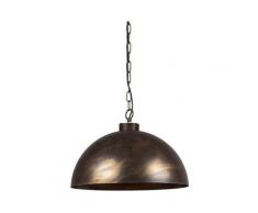 Lampe à suspension industrielle brun rouille 50 cm - Magna Classic Qazqa Rustique Luminaire