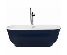Beliani - Baignoire îlot ovale bleue 170 cm TESORO