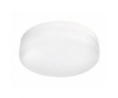 Plafonnier rond salle de bain Baume LED D26 cm IP44 - Blanc - Blanc