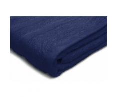 Serviette de toilette uni 50x100cm 100% coton - 500g/m² - Bleu - Bleu