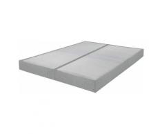 Ebac Literie - Sommier tapissier 80+80x200 Omega tissu safari 18 lattes