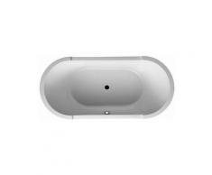 Duravit Baignoire ovale Starck 190x90cm, deux fonds inclinés, 700011, version encastrée