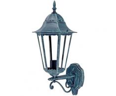 Applique rustique éclairage extérieur lampe lanterne ALU moulé sous pression vert noir Harms 103191