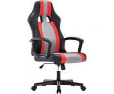 Chaise Gaming Ergonomique, Fauteuil de Bureau Pivotant, Dossier Haut, Chaise pour Ordinateur, Assis