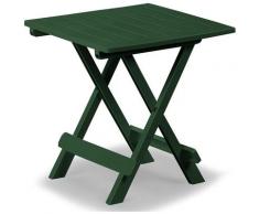Deuba - Table en plastique jardin terrasse balcon Adige – 45 cm x 43 cm x 50 cm - Vert ou Blanc Vert
