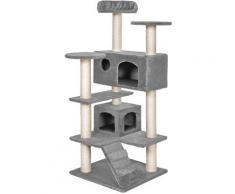 Arbre à chat 131 cm MICKI Griffoir Grattoir Tronc Gris