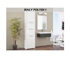 MOSTAR W1 | Meuble Colonne de salle de bain 30x30x170 | Rangement salle de bain contemporain |