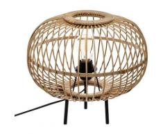 Lampe à poser avec trépied - H 33 cm - Bambou - Livraison gratuite
