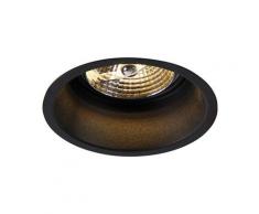 QAZQA dept - Spot encastrable Moderne - 1 lumière - Ø 108 mm - Noir - Moderne - Éclairage intérieur