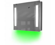 Miroir De Salle De Bain Avec Capteur Et Prise Rasoir Interne K17G - Couleur LED : Vert