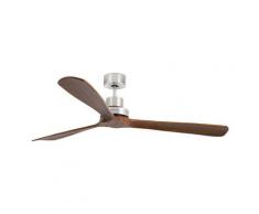 Ventilateur de plafond Lantau Nickel satiné Métal 33464 - Faro