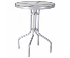Table de balcon style "bistrot" Gris 60.00 cm x 60.00 cm x 71.00 cm