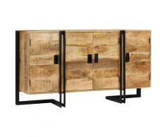 Helloshop26 - Buffet bahut armoire console meuble de rangement bois de manguier massif 150 cm - Bois