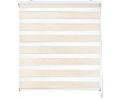Store enrouleur jour et nuit Lin - 150 x 175 cm - Easydeco