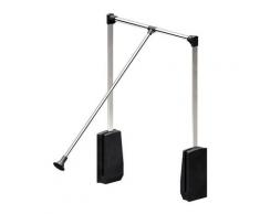 Elévateur de penderie acier - boîtier noir - Largeur dressing 690-920 mm - Noir