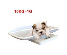 Pèse-personne numérique pour bébé ou animaux jusqu'à 10 kg style balance blanche