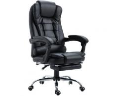 Fauteuil de bureau fauteuil manager grand confort dossier inclinable roulettes P.U 65 x 69 x 127 cm