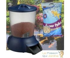 15l d'aliment +Distributeur de nourriture bassin de jardin. 5 litres