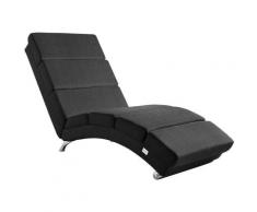 Casaria Méridienne « London » Chaise de relaxation Chaise longue d’intérieur ergonomique Fauteuil