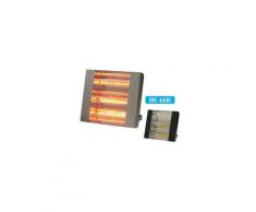 Chauffage radiant infrarouge SOVELOR électrique IPX5 halogènes à quartz. Inox - IRC4500CI - -