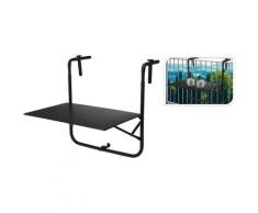 Progarden - Table de balcon Gris foncé mat