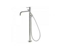 Robinet sur pied pour douche Corps encastré inclus. Douchette à main anticalcaire et flexible.