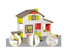 Cabane enfant Smoby Neo Friends House + Cuisine d'été + Récupérateur d'eau + Lampe solaire
