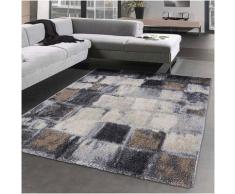 Unamourdetapis - Tapis moderne 160x160 carre cm Carré ELEGANT 04 Gris Salon adapté au chauffage par