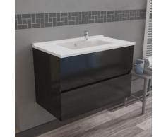 Caisson simple vasque 80 - Gris brillant - Rosaly