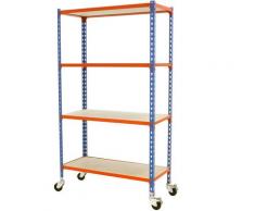 Étagère en métal KIT MADERCLICK MOBILE SUPERPLUS 4/300 1500 AZ/NA/M