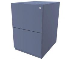 Bisley Caisson roulant Note™, avec 2 tiroirs pour DS, h x l 645 x 420 mm, bleu | NWA52M7FF605