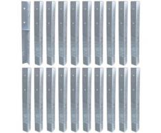 Ancrage au sol ancrage poteau SolidLock - set de 20 ancrages pour aire de jeux & portique