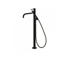 Robinet sur pied pour douche Corps encastré inclus. Douchette à main anticalcaire et flexible.