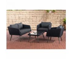 Salon de Jardin lounge Trosa 5mm noir 40 cm (Dunkelgrau) Anthracite