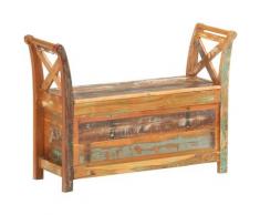 True Deal - Banc d'entrée 103x33x72 cm Bois de récupération solide