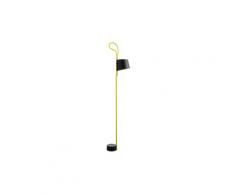 Greenice - Lampe Sol 'Corde Trick' Stefan Diez Noir _ Jaune LED 10W 410Lm Blanc Chaud