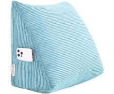 Vercart - Coussin de Lecture Compensé, Triangulaire Coussin à Coins, Gros Coussin Canapé, Traversin